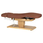 Leżanka SPA Sillon Relax brązowa z jasnobrązową podstawą - 3