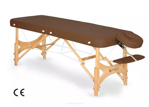 Składany stół do masażu Maxx z podgłówkiem i półką przednią