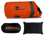Moduł Sleep Bag zawiera: poduszka dmuchana, lekki śpiwór mumia