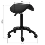 Taboret fryzjerski Gabbiano D032 czarny - 7