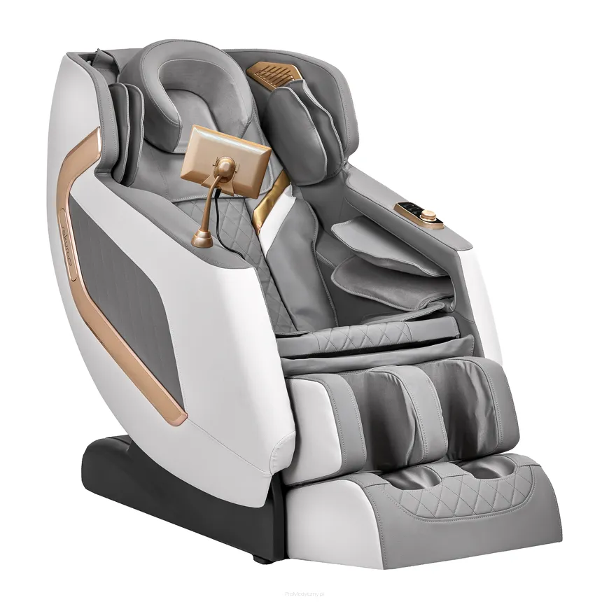 Fotel masujący Sakura Classic 306 Biało Szary