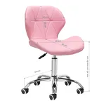 Taboret kosmetyczny QS-06 różowy - 7