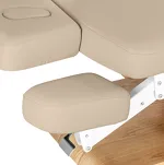 Leżanka SPA Sillon Relax beżowa z jasnobrązową podstawą - 8
