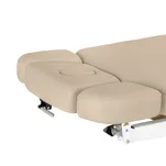 Leżanka SPA Sillon Relax beżowa z jasnobrązową podstawą - 13