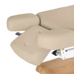 Leżanka SPA Sillon Relax beżowa z jasnobrązową podstawą - 14
