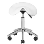 Taboret kosmetyczny AM-302 biały - 2