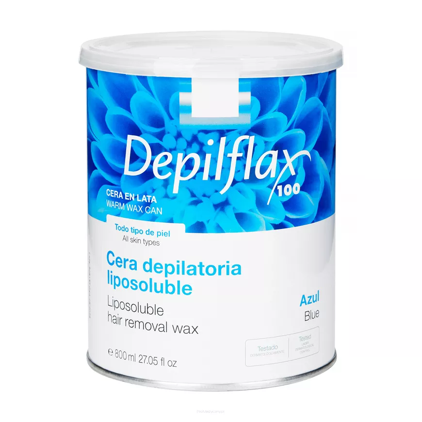 DEPILFLAX WOSK DO DEPILACJI PUSZKA 800ML AZULEN