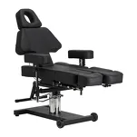 Fotel hydrauliczny do tatuażu Pro Ink 605 płynna regulacja czarny - 2