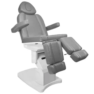 Fotel kosmetyczny do pedicure elektryczny Azzurro 708AS 3 silniki szary