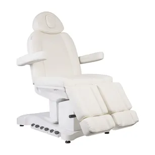 Fotel kosmetyczny do pedicure elektryczny Azzurro 708BS Exclusive Pro 3 silniki z podgrzewaniem biały