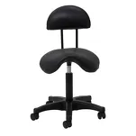 Taboret kosmetyczny 6001B czarny - 3