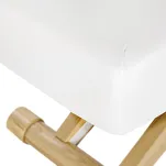 Leżanka SPA Sillon Siesta biała z jasnobrązową podstawą - 14