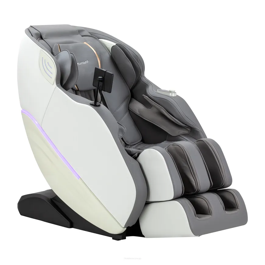 Fotel masujący Sakura Maximus 809 3D biało szary