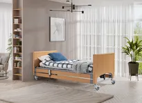 Łóżko rehabilitacyjne drewniane PB 331 z zabudowanymi frontami - 3