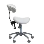 Taboret medyczny z oparciem BD-Y925 Biały - 4