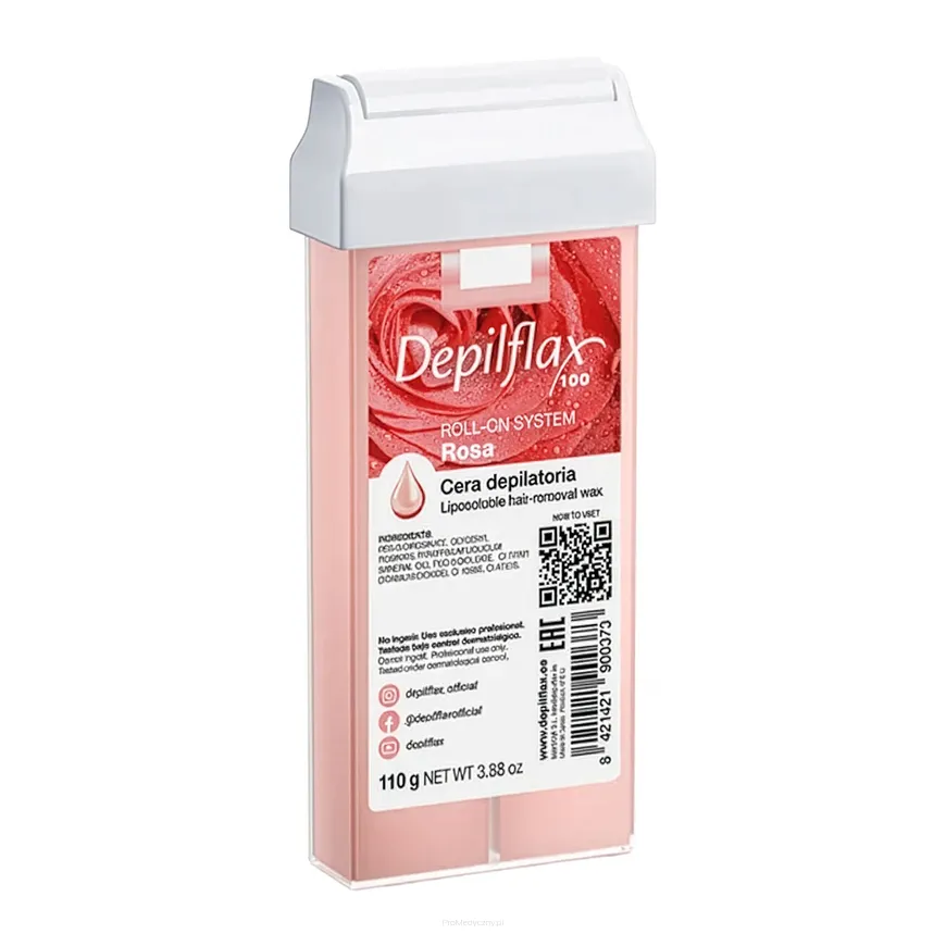 Wosk do depilacji Depilflax 100 Rosa rolka 110 g