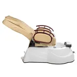 Fotel do pedicure z masażem BR-3820D Beżowy - 8