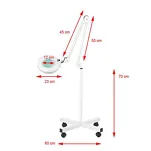 Lampa lupa S4 + statyw biała - 5