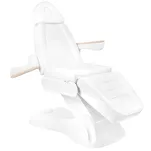 Fotel kosmetyczny elektryczny Sillon Lux 273b 3 silniki z taboretem 304 biały - 7
