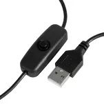 Glow Lampka UV LED Snake na biurko czarna - 3