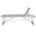 Stół składany do masażu aluminiowy Balance 3 segmentowy szary - 2