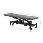 Stół rehabilitacyjny do masażu i fizjoterapii hydrauliczny Balance Solidum 3 Szary - 16