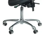 Taboret kosmetyczny z oparciem BY-3004 czarny - 6