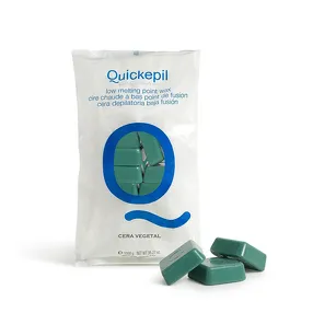 Quickepil wosk do depilacji o niskiej temperaturze topnienia vegetal 1 kg zielony
