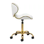 Taboret kosmetyczny Gabbiano Q-4599G biały - 2