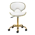 Taboret kosmetyczny Gabbiano Q-4599G biały - 3