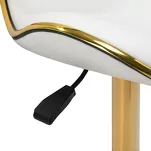 Taboret kosmetyczny Gabbiano Q-4599G biały - 6