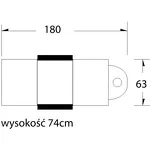 Fotel kosmetyczny Basic 202 z kuwetami czarny - 6