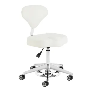 Taboret kosmetyczny Azzurro 156-F bump-up biały