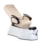 Fotel do pedicure z masażem BR-3820D Kremowy - 2