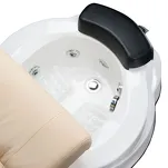 Fotel do pedicure z masażem BR-3820D Kremowy - 5