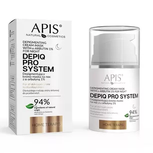 APIS DEPIQ PRO SYSTEM Depigmentująca kremo-maska na noc z α-arbutyną 1%, 50 ml