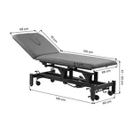 Stół rehabilitacyjny do masażu i fizjoterapii hydrauliczny Balance Solidum 5 Szary - 13