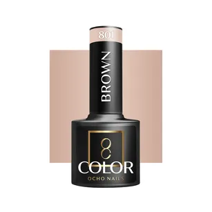 OCHO NAILS Lakier hybrydowy brown 801 -5 g