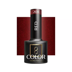 OCHO NAILS Lakier hybrydowy red 208 -5 g