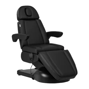 Fotel kosmetyczny elektryczny Azzurro Lux 3m czarny