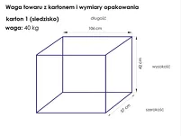 Fotel kosmetyczny hydrauliczny A 210 czarny - 11