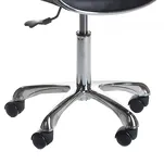 Taboret kosmetyczny z oparciem BD-9933 Czarny - 4