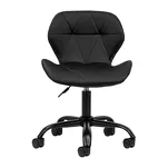 Taboret kosmetyczny QS-06B czarno czarny - 2