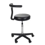 Taboret medyczny + podłokietnik NG-CH049 czarny - 2