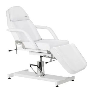 Fotel kosmetyczny hydrauliczny Sillon 210 z kołyską biały