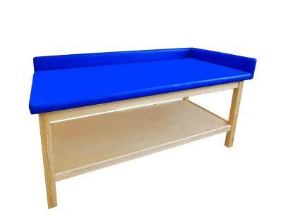 Drewniany stół rehabilitacyjny SR-F p+ z półką