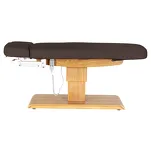 Leżanka SPA Sillon Relax brązowa ciemna z jasnobrązową podstawą - 6