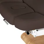 Leżanka SPA Sillon Relax brązowa ciemna z jasnobrązową podstawą - 9