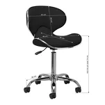 Taboret kosmetyczny Gabbiano Q-4599 czarny - 8