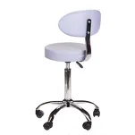 Taboret kosmetyczny z oparciem BD-9934 lawenda - 4